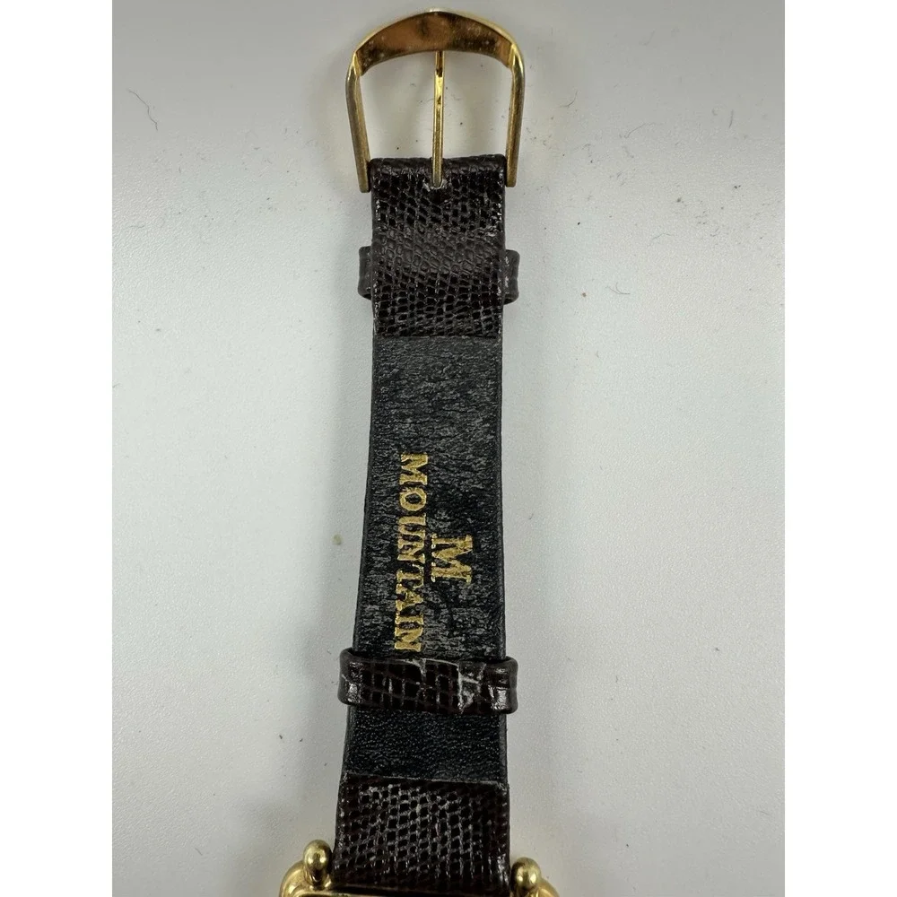 Jaz Paris N5CQ63 Triple Date Tank Watch New Battery 30MM 7.75